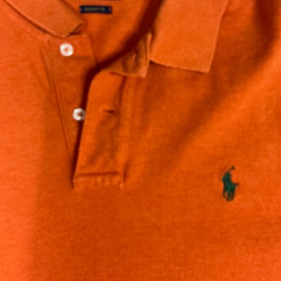 Ralph Lauren Men’s Classic Fit Orange Polo size XL - Picture 3 of 5